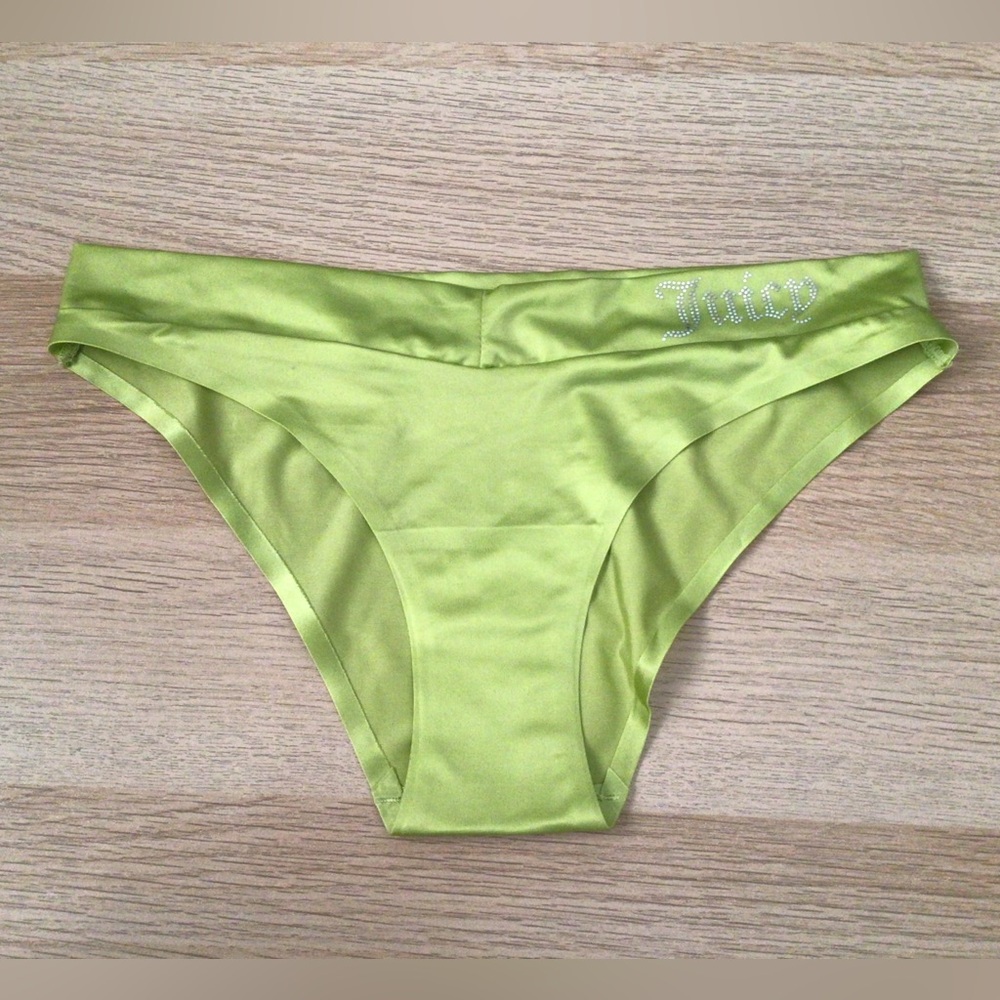 Juicy Couture Lime Green Satin Panty